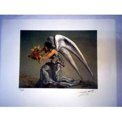Salvador Dali Lithografie off set 50x65 cm gecertificeerd