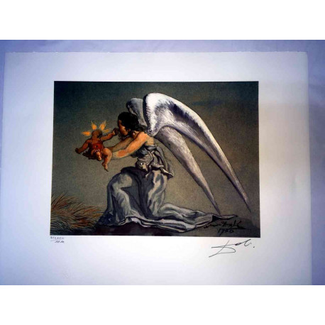 Salvador Dali Lithografie off set 50x65 cm gecertificeerd