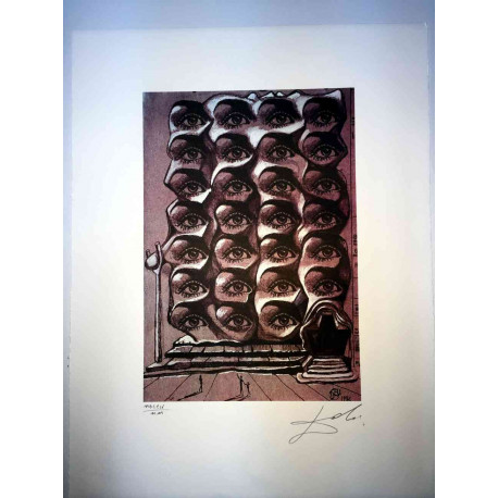 Offset litograficzny Salvadora Dali z certyfikatem 50x65 cm