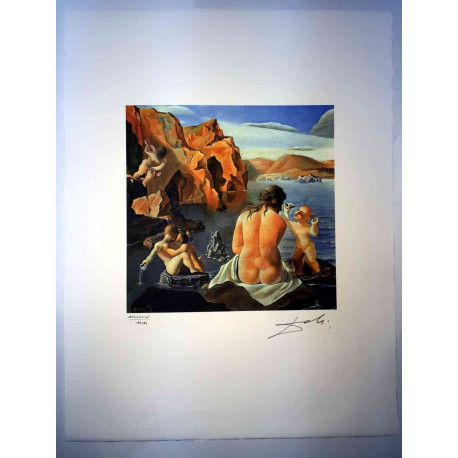Litografía Salvador Dali off set 50x65 cm certificada
