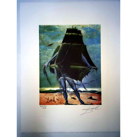 Salvador Dali Off set lithograph cm 50x65 certified
