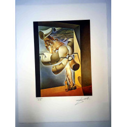 Salvador Dalí Litografía off set 50x65 cm certificado
