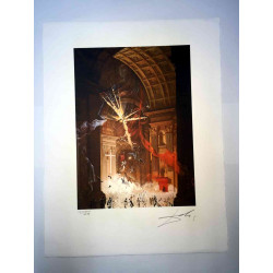 Salvador Dalí Litografía off set 50x65 cm certificado