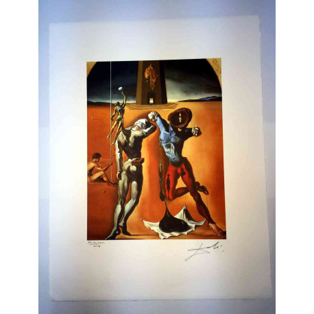 Salvador Dali Off set lithograph cm 50x65 certified