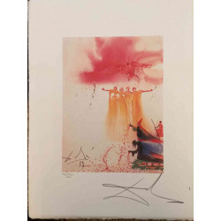 Litografía Salvador Dali off set 50x65 cm certificada