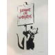 Litografia de Banksy off set 50x70 cm edição POW