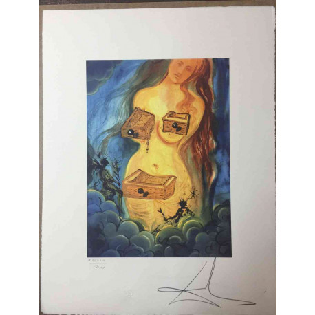 Conjunt de litografia de Salvador Dalí 50x65 cm certificat