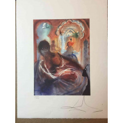 Litografía Salvador Dali off set 50x65 cm certificada