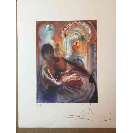 Litografía Salvador Dali off set 50x65 cm certificada