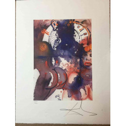 Litografická súprava Salvador Dali certifikovaná 50x65 cm