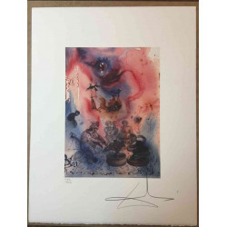 Litografická súprava Salvador Dali certifikovaná 50x65 cm