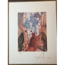 Salvador Dali Lithographie hors set 50x65 cm certifiée
