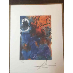 Salvador Dali Off set lithograph cm 50x65 certified