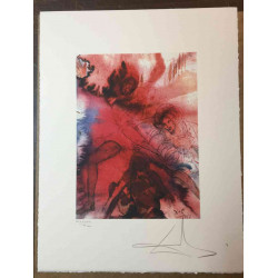 Litografická súprava Salvador Dali certifikovaná 50x65 cm