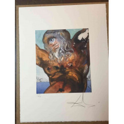 Salvador Dali Off set lithograph cm 50x65 certified
