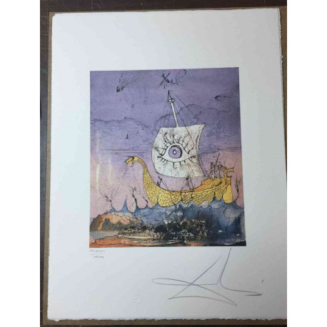 Conjunt de litografia de Salvador Dalí 50x65 cm certificat