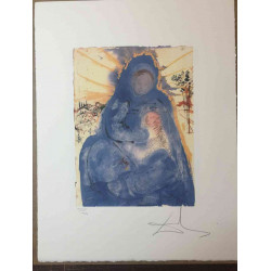 Salvador Dali Off set lithograph cm 50x65 certified