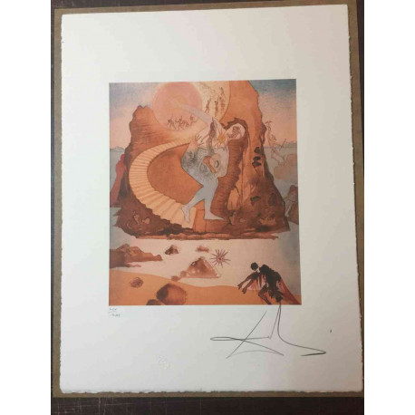 Salvador Dali Lithographie hors set 50x65 cm certifiée