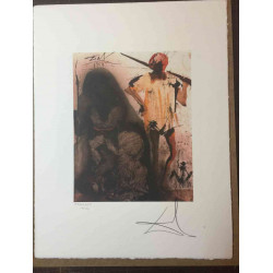 Salvador Dali Off set lithograph cm 50x65 certified