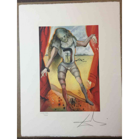 Salvador Dali Litografia off set cm 50x65   certificata