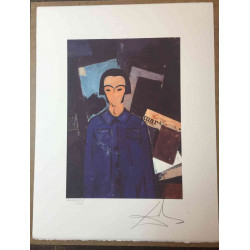 Salvador Dalí Litografía off set 50x65 cm certificado