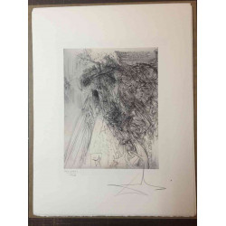 Salvador Dali Off set lithograph cm 50x65 certified