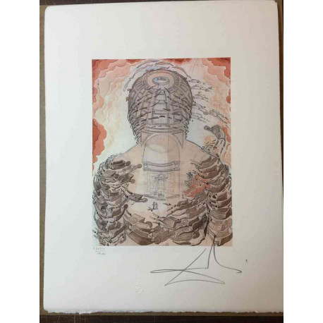 Salvador Dali Off set lithograph cm 50x65 certified