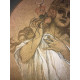 Lithographie von Alphonse Mucha, Offset 50x70 cm