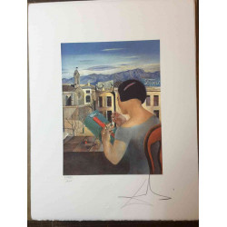 Salvador Dali Litografia off set cm 50x65   certificata