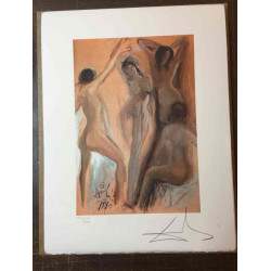 Salvador Dali Off set lithograph cm 50x65 certified