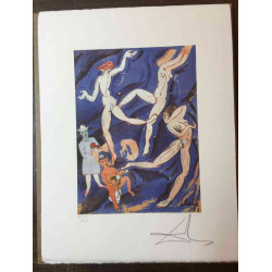 Salvador Dali Litografia off set cm 50x65   certificata