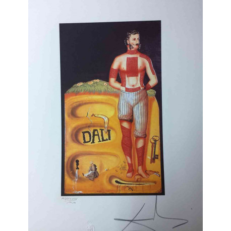 Salvador Dali Litografia off set cm 50x65   certificata