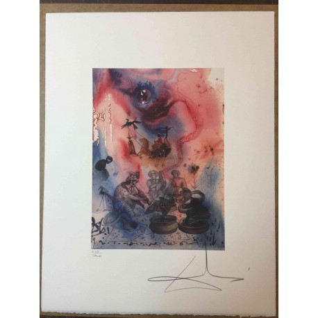 Salvador Dali Lithographie Offset 50x65 cm zertifiziert