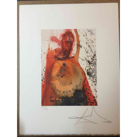 Litografia Salvador Dali off set 50x65 cm certificada