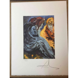 Salvador Dali 50x65 cm-ko litografia-sorta ziurtatua