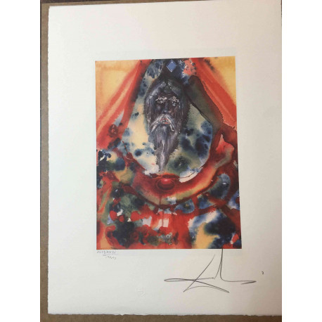 Salvador Dali 50x65 cm-ko litografia-sorta ziurtatua