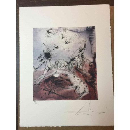 Setul de litografie Salvador Dali 50x65 cm certificat