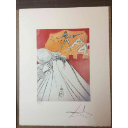 Salvador Dali Lithographie Offset 50x65 cm zertifiziert