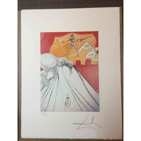 Salvador Dali Lithographie Offset 50x65 cm zertifiziert