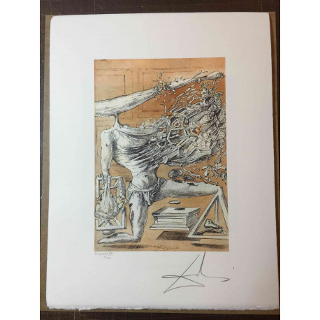 Salvador Dali Lithographie hors set 50x65 cm certifiée