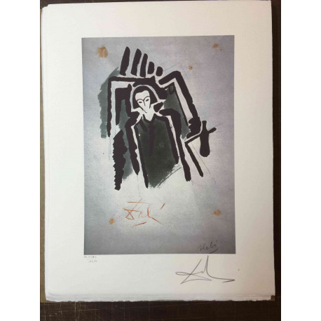 Salvador Dali Off set lithograph cm 50x65 certified