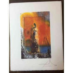 Salvador Dali 50x65 cm-ko litografia-sorta ziurtatua
