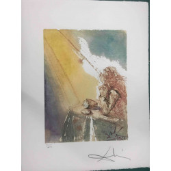 Salvador Dali 50x65 cm-ko litografia-sorta ziurtatua