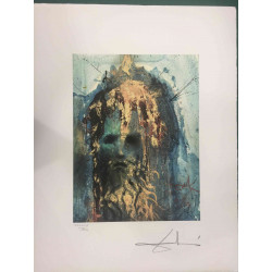 Salvador Dali Off set lithograph cm 50x65 certified