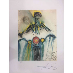 Salvador Dali Off set lithograph cm 50x65 certified