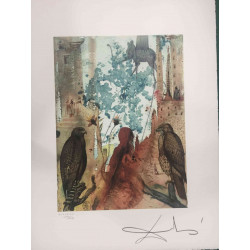 Salvador Dali Litografia off set cm 50x65   certificata