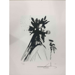 Salvador Dali Lithographie hors set 50x65 cm certifiée