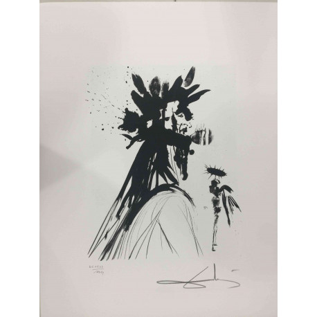 Salvador Dali Lithographie hors set 50x65 cm certifiée