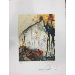 Litografía Salvador Dali off set 50x65 cm certificada