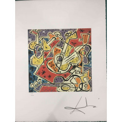 Salvador Dali Off set lithograph cm 50x65 certified